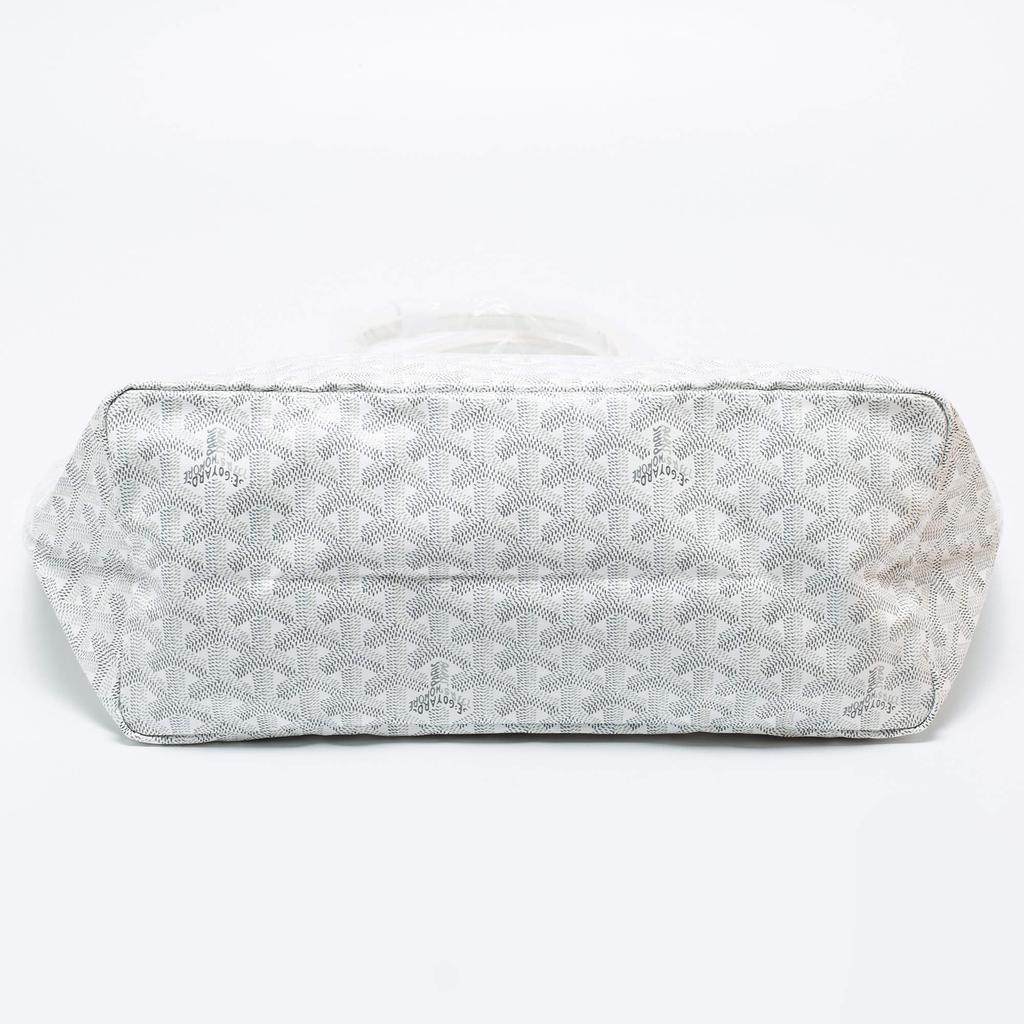 Goyard White Goyardine Coated Canvas and Leather Saint Louis PM Tote商品第6张图片规格展示