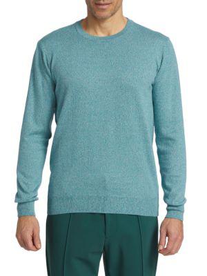 Marled Cotton Crewneck Sweater商品第1张图片规格展示