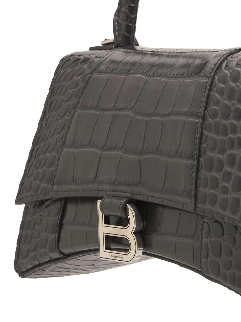 商品Balenciaga|Small Hourglass Embossed Leather Bag,价格¥22765,第4张图片详细描述