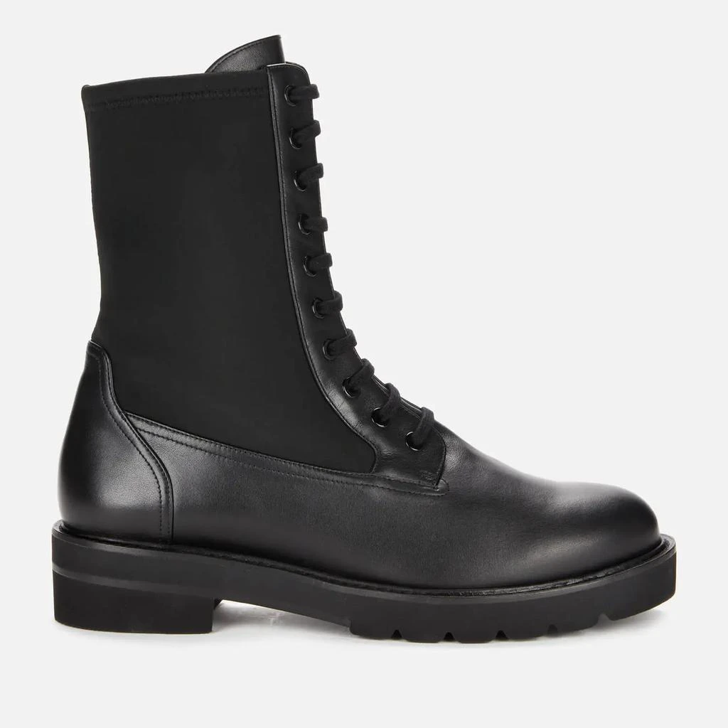 商品Stuart Weitzman|Stuart Weitzman Women's Ande Lift Leather Lace Up Boots - Black,价格¥1493,第1张图片