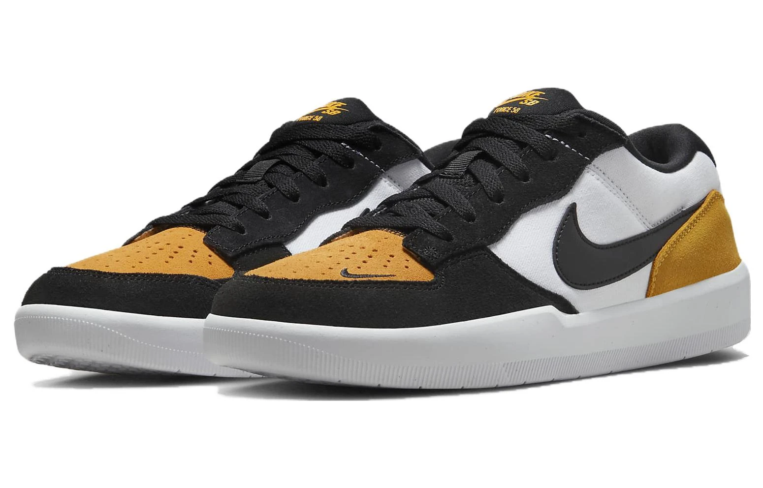 商品[国内直发] NIKE|SB Force 58 低帮 板鞋 男女同款 黑白橙,价格¥458,第4张图片详细描述