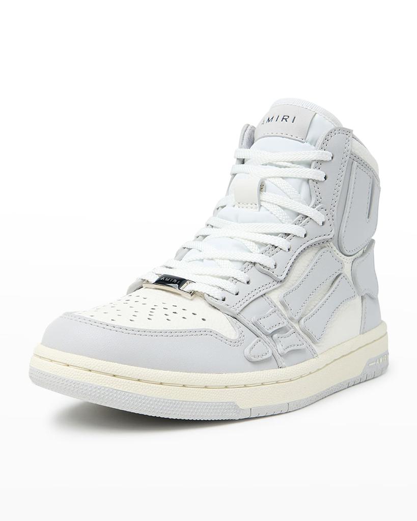 Skel Bicolor Leather High-Top Sneakers商品第2张图片规格展示