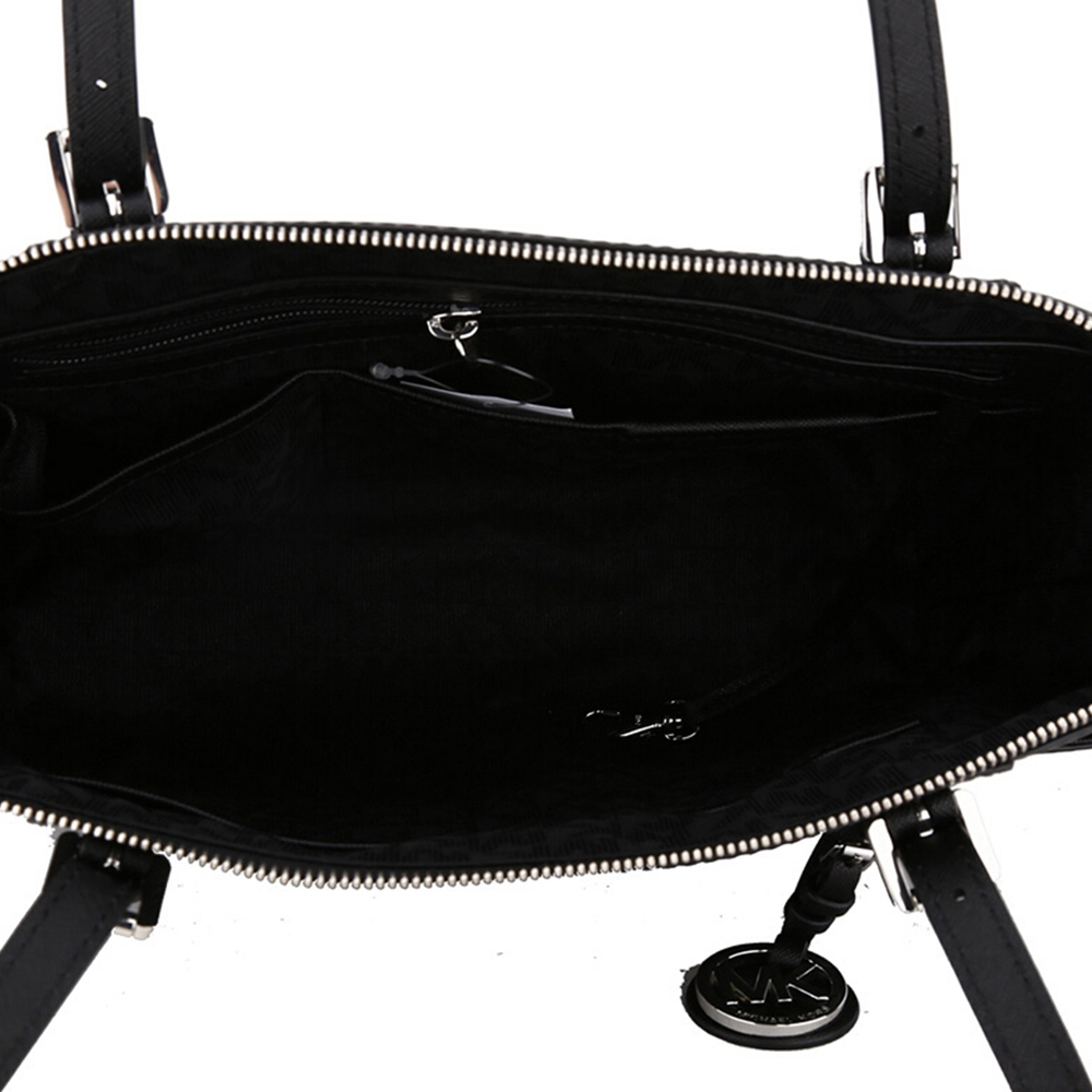Michael Kors 迈克高仕 Jet Set Item系列黑色牛皮女士手提单肩包 30F2STTT8L-BLACK商品第3张图片规格展示