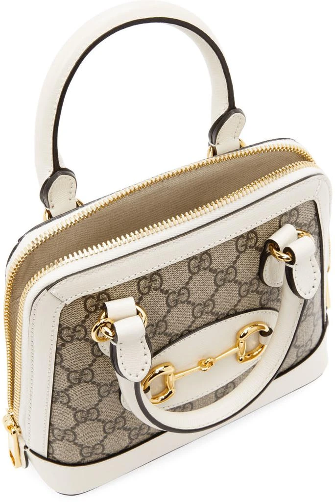 Beige & White Small GG 'Gucci 1955' Horsebit Bag 商品