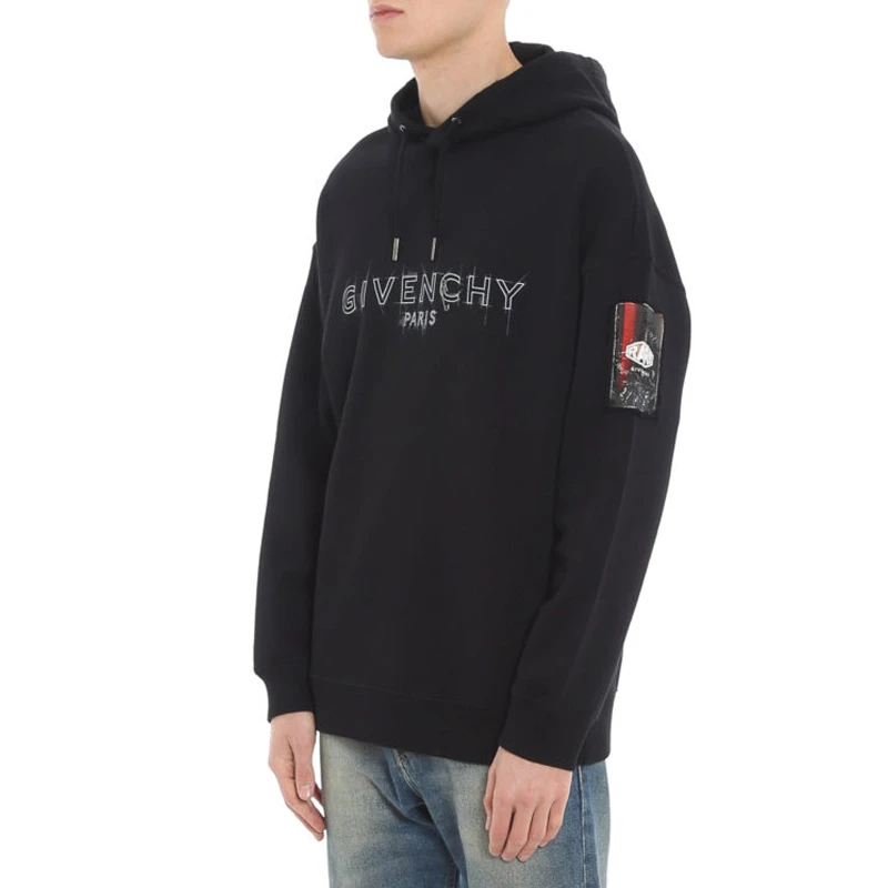 GIVENCHY 黑色男士卫衣/帽衫 BMJ08V30AF-001 商品