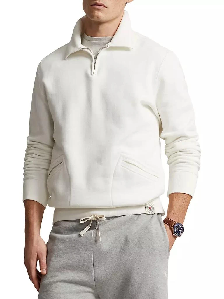 商品Ralph Lauren|Half-Zip Rugby Polo Sweatshirt,价格¥1681,第3张图片详细描述
