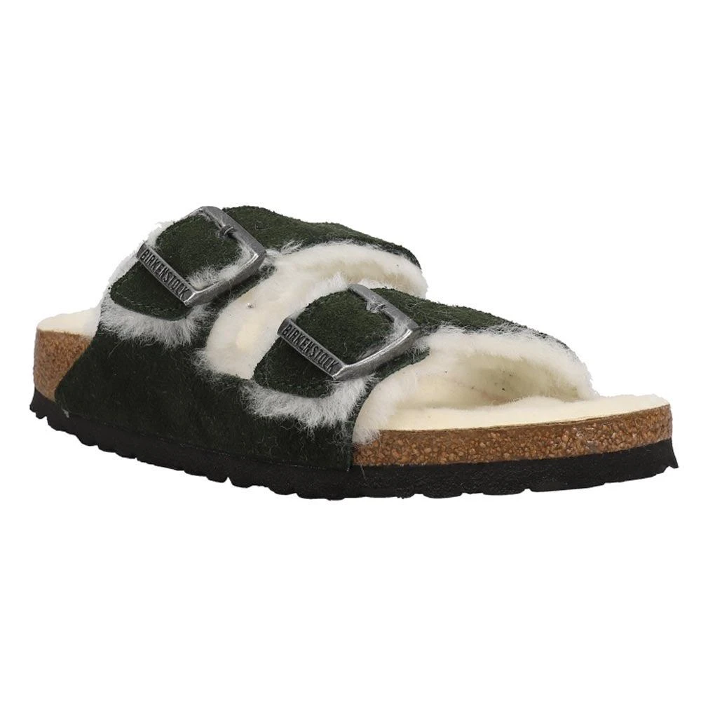 商品Birkenstock|Arizona Shearling Suede Leather Footbed Sandals,价格¥1012,第2张图片详细描述