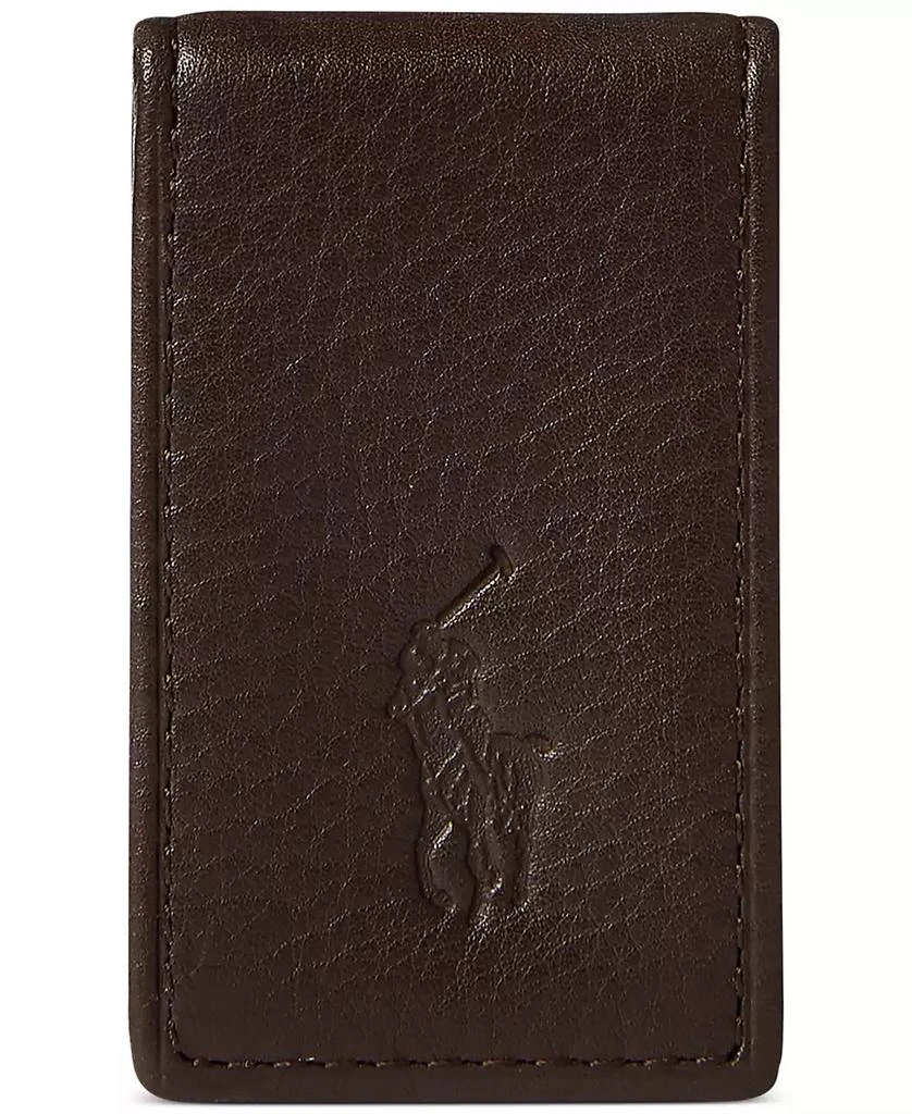 商品Ralph Lauren|Men's Pebbled Leather Money Clip,价格¥418,第1张图片