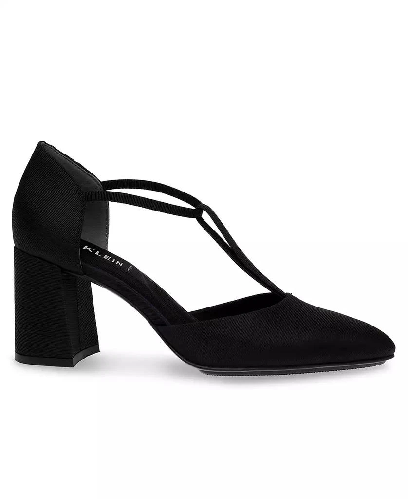 商品Anne Klein|Women's Barclay Pointed Toe T Strap Block Heel Pumps,价格¥673,第2张图片详细描述