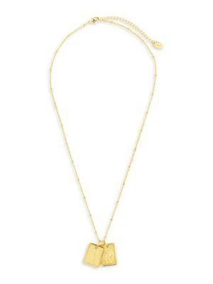 商品Sterling Forever|14K Goldplated Zodiac Pendant Necklace,价格¥254,第2张图片详细描述