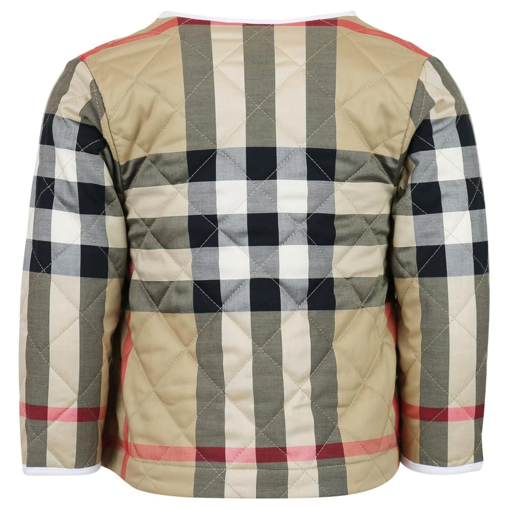 商品Burberry|Beige Check Diner Jacket,价格¥900,第3张图片详细描述