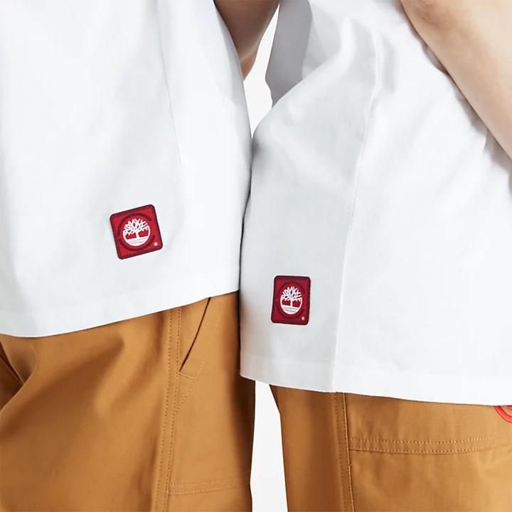 CLOT x Timberland® Short-sleeved T-Shirt in White商品第7张图片规格展示