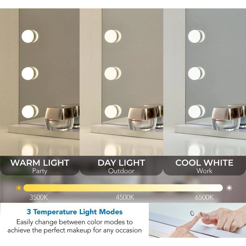 商品Inspired Home|Maryann Vanity Makeup Room Mirror,价格¥920,第2张图片详细描述