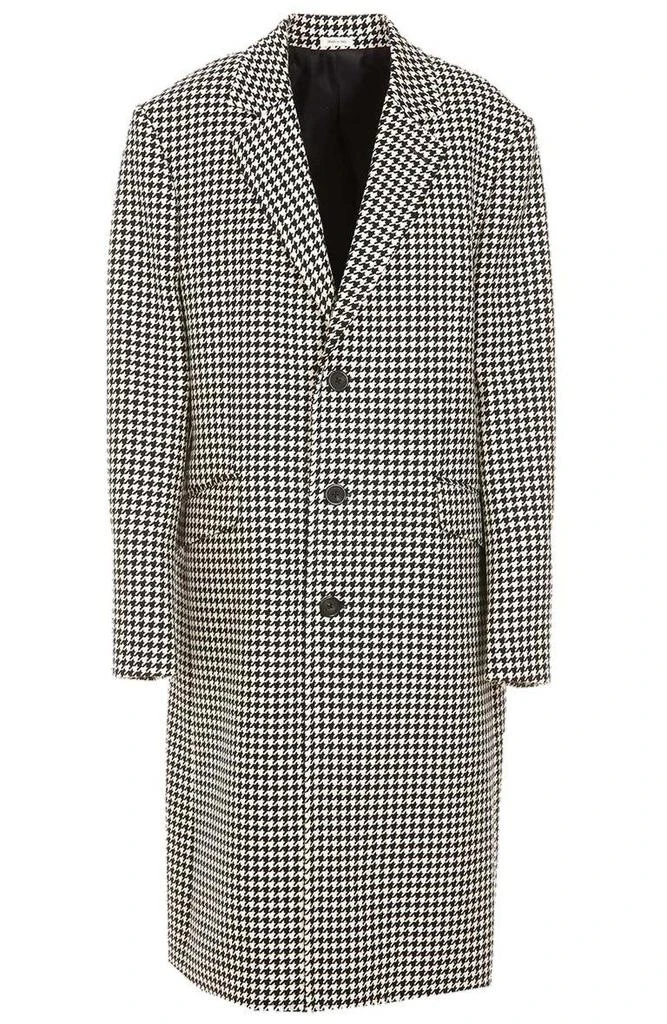 商品Alexander McQueen|Alexander McQueen Houndstooth Single-Breasted Coat,价格¥14199,第1张图片