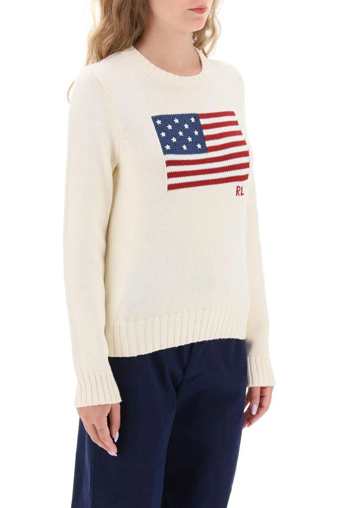 商品Ralph Lauren|Polo ralph lauren cotton sweater with flag intarsia,价格¥1719,第2张图片详细描述