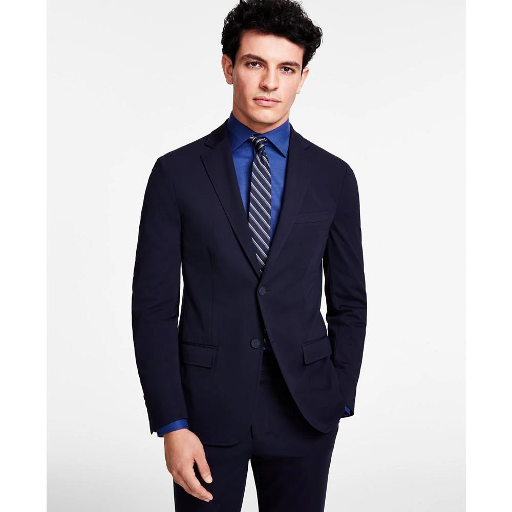 商品Calvin Klein|Men's Slim-Fit Stretch Solid Knit Suit Jacket,价格¥539,第1张图片