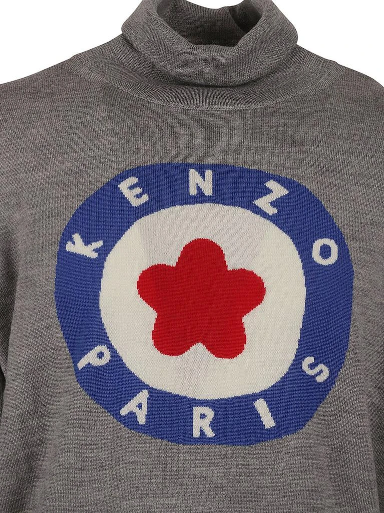商品Kenzo|Kenzo Target Intarsia-Knit Turtleneck Jumper,价格¥1975,第3张图片详细描述