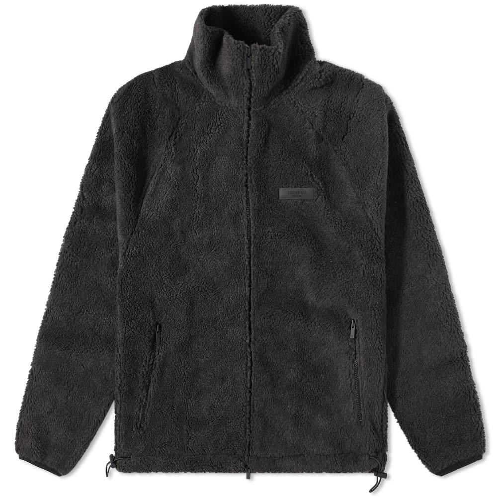 Fear of God ESSENTIALS Polar Fleece Zip Jacket - Iron商品第1张图片规格展示