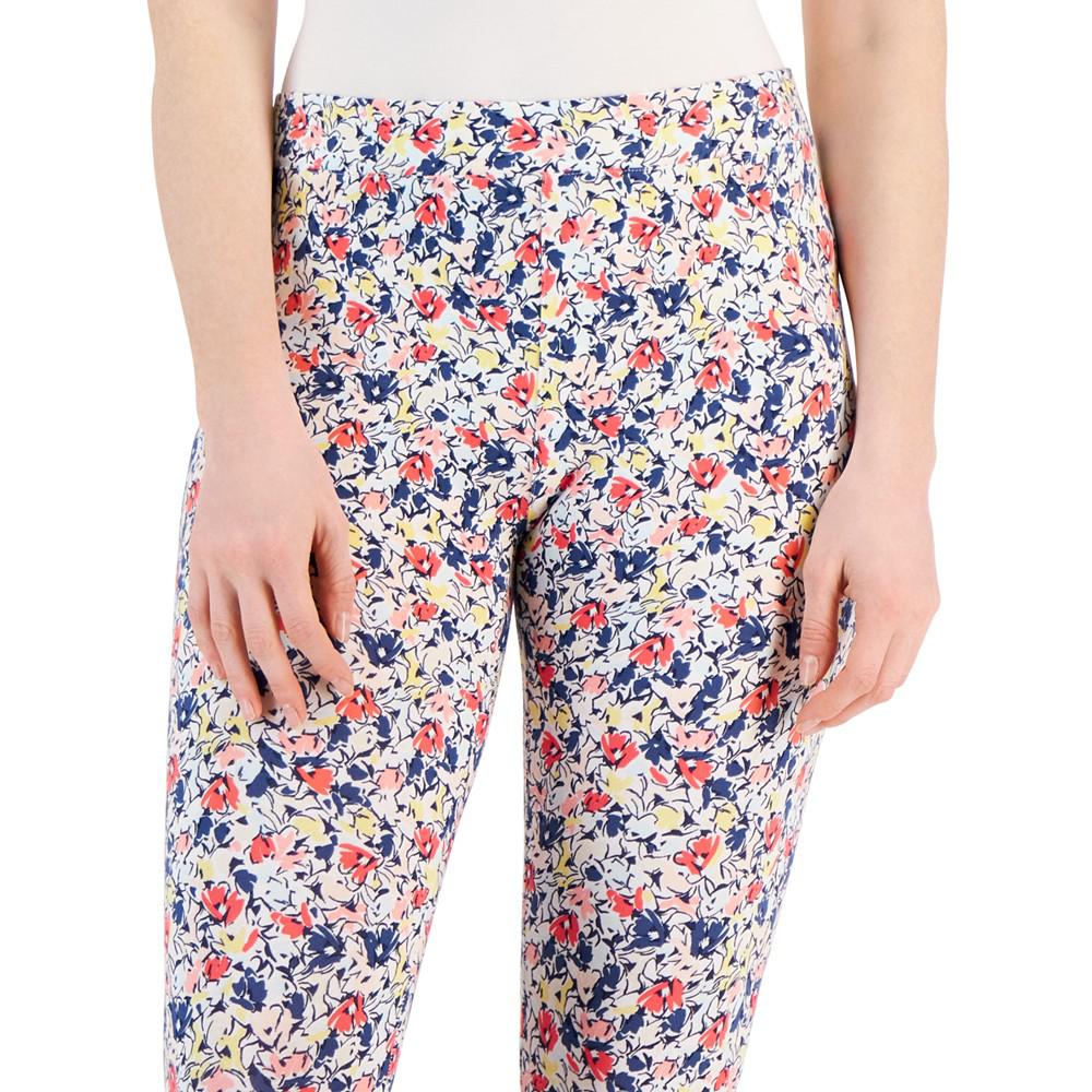 Petite Floral Capri Leggings, Created for Macy's商品第2张图片规格展示