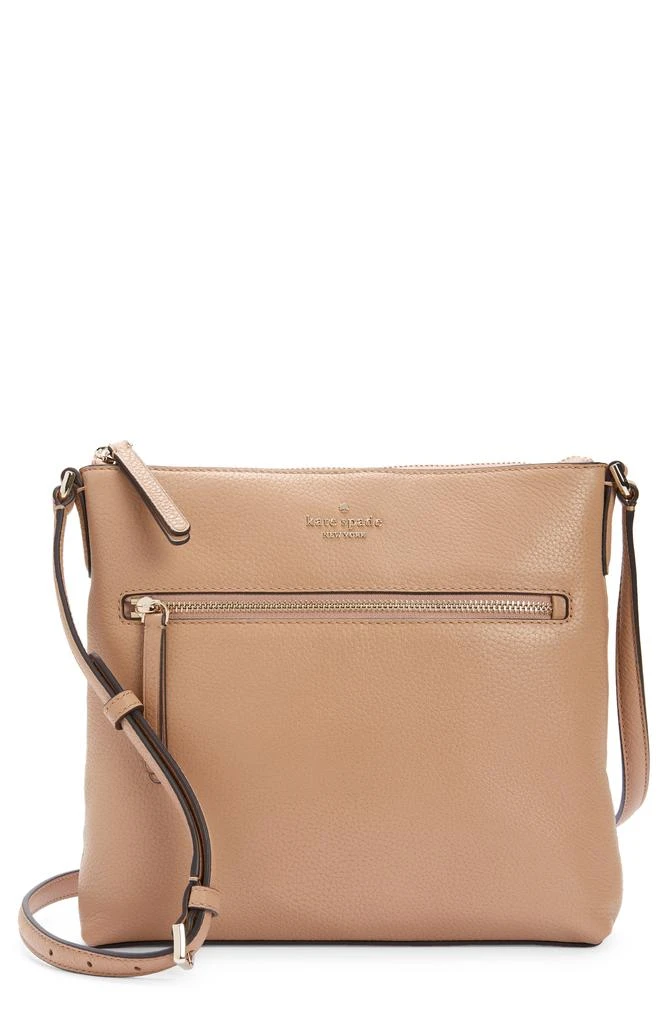 商品Kate Spade|jackson top zip leather crossbody bag,价格¥716,第1张图片