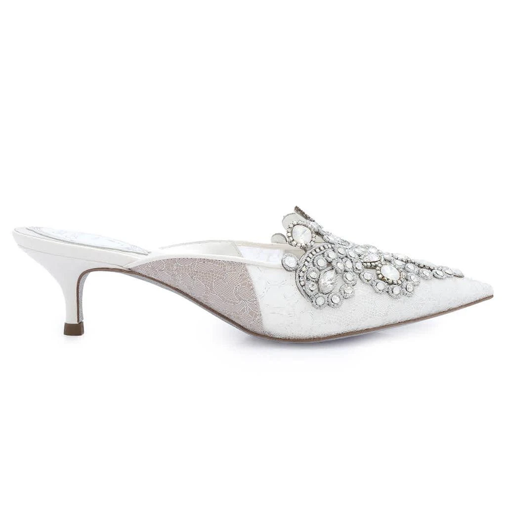 商品Rene Caovilla|Ladies White Veneziana Crystal Jewel Sandals,价格¥4877,第1张图片