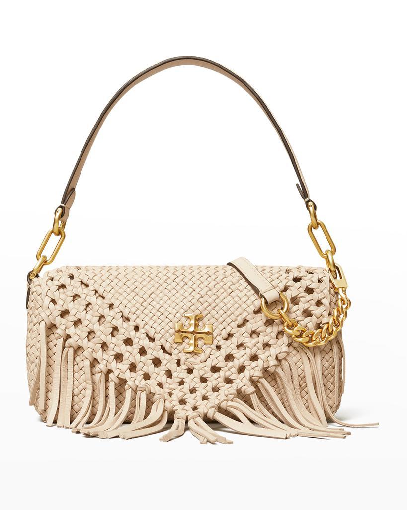 商品Tory Burch|Kira Small Fringe Braided Shoulder Bag,价格¥4366,第1张图片