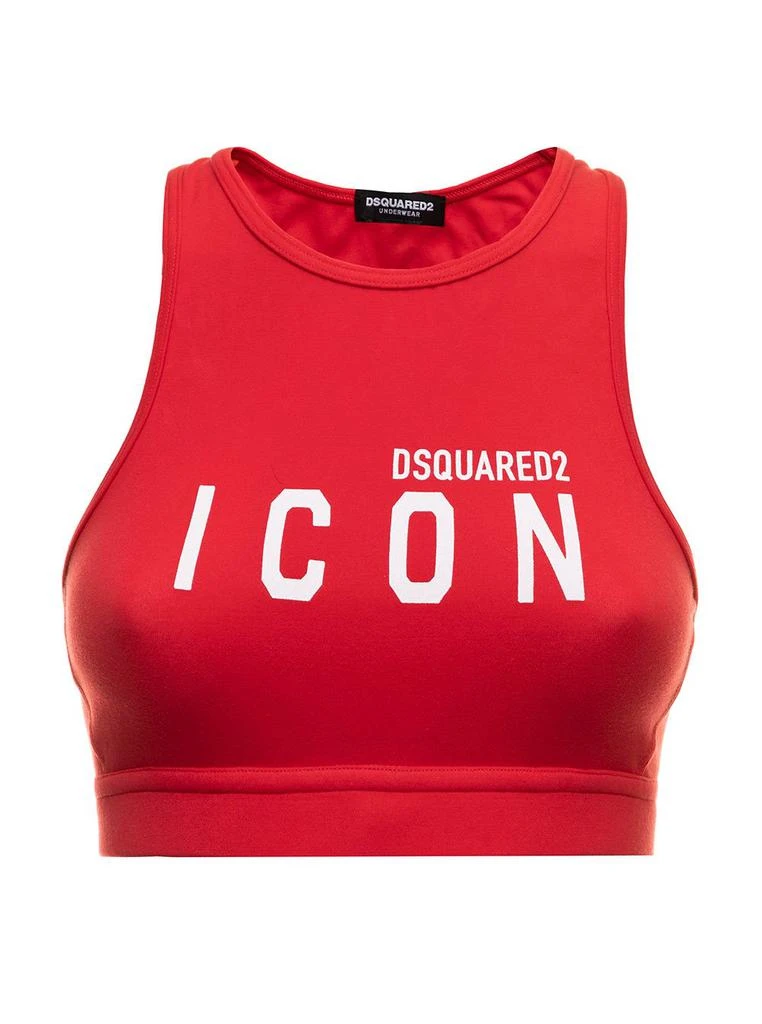 商品DSQUARED2|Dsquared2 Logo Printed Stretch Tank Top,价格¥646,第1张图片详细描述