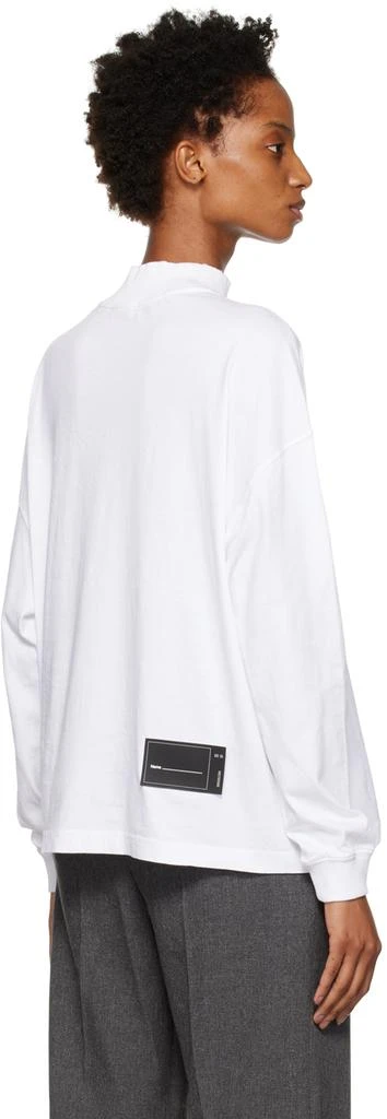 商品We11done|White High Neck Long Sleeve T-Shirt,价格¥2066,第3张图片详细描述