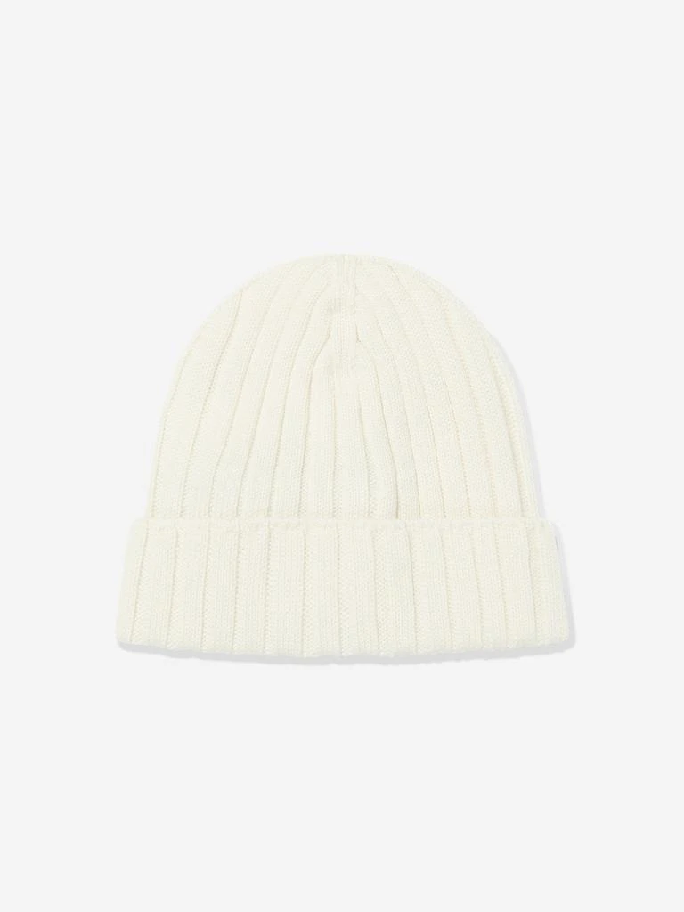 商品Moncler|Baby Wool Knitted Beanie Hat in White,价格¥1131,第2张图片详细描述