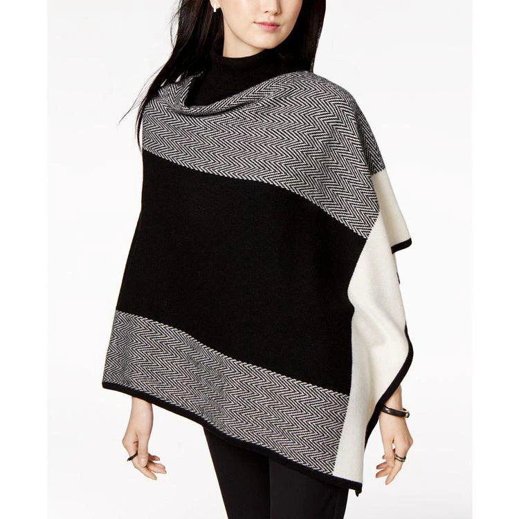 商品Charter Club|Cashmere Colorblocked Poncho Sweater, Created for Macy's,价格¥442,第1张图片