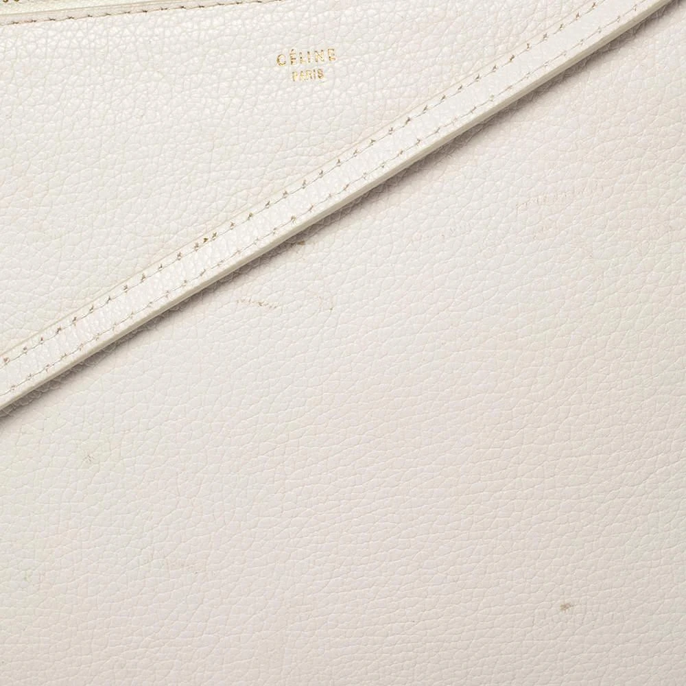 商品[二手商品] Celine|Céline White Leather Large Trio Crossbody Bag,价格¥3200,第5张图片详细描述