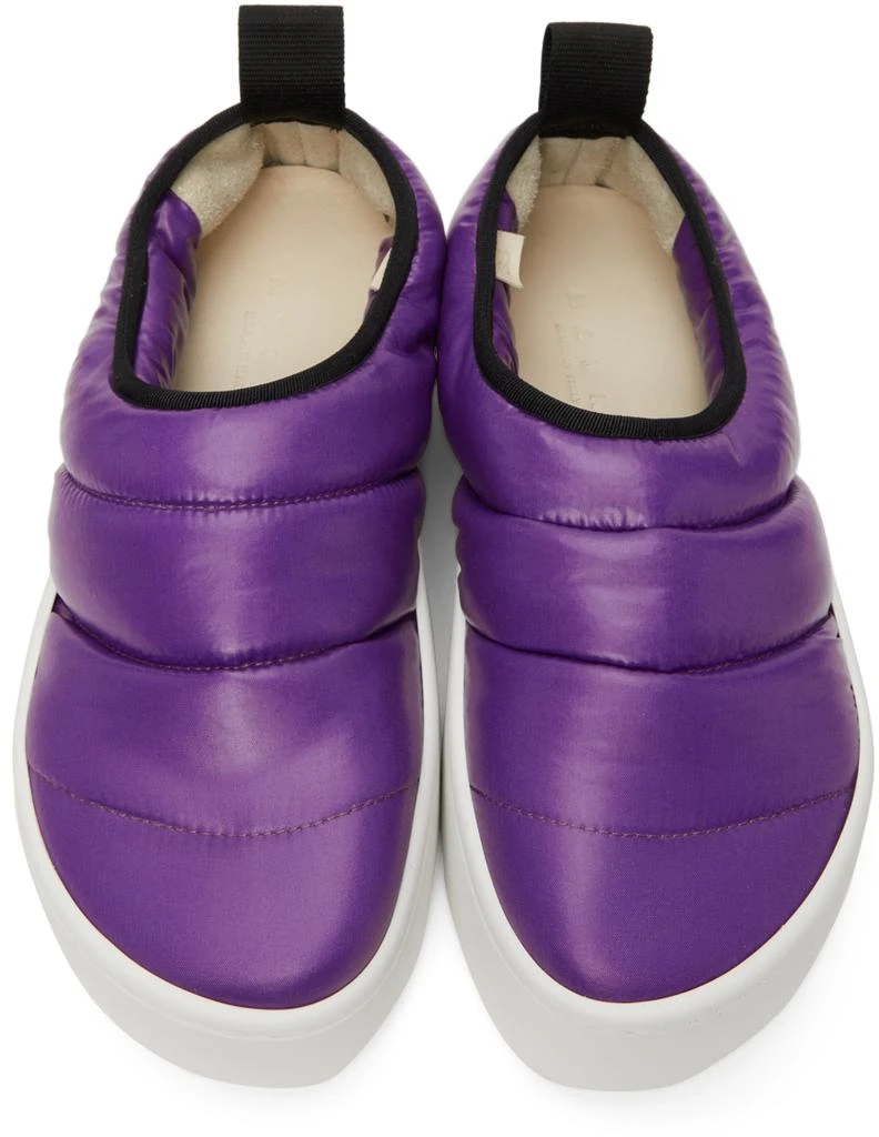 商品Marni|Purple Puffed Nylon Slip-On Low Sneakers,价格¥1947,第5张图片详细描述