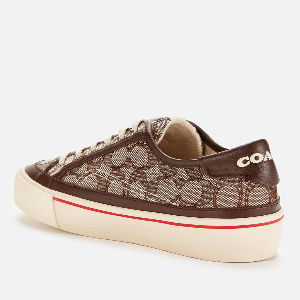 Coach Women's Citysole Jacquard Platform Trainers - Oak/Saddle商品第2张图片规格展示