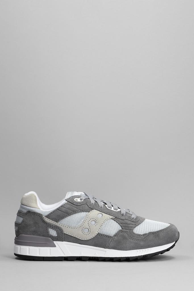 Saucony Shadow 5000 Sneakers In Grey Suede And Fabric商品第1张图片规格展示