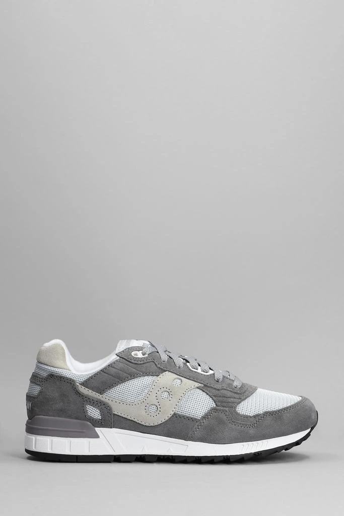 商品Saucony|Saucony Shadow 5000 Sneakers In Grey Suede And Fabric,价格¥941,第1张图片