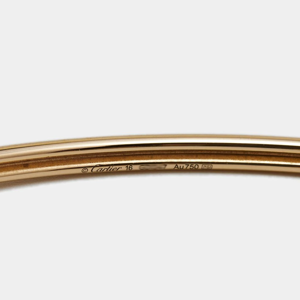 商品[二手商品] Cartier|Cartier Amulette De Cartier Onyx Mother of Pearl Diamonds 18k Rose Gold Open Cuff Bracelet 16,价格¥20276,第5张图片详细描述