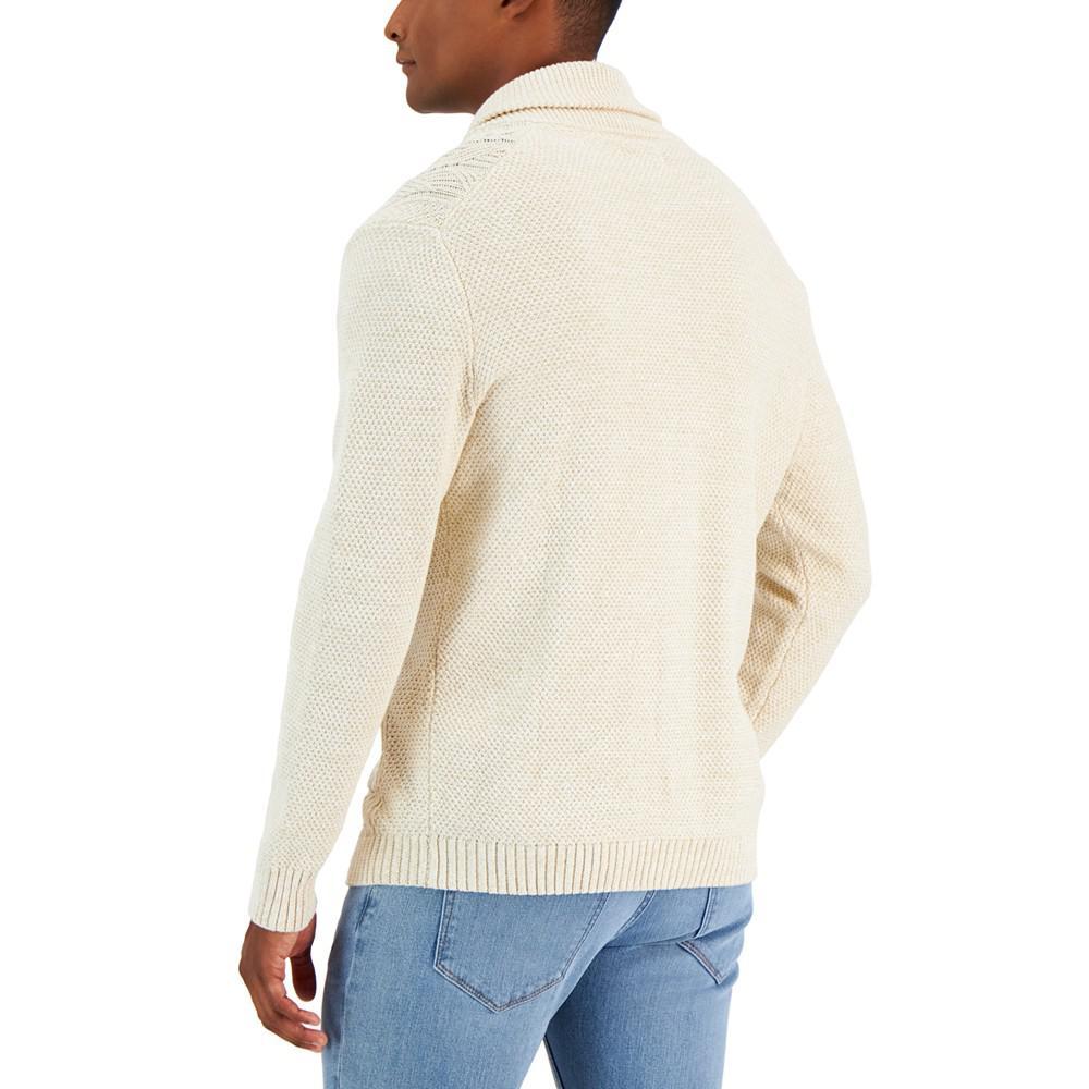 商品Club Room|Men's Chunky Shawl Collar Cardigan, Created for Macy's,价格¥243,第4张图片详细描述