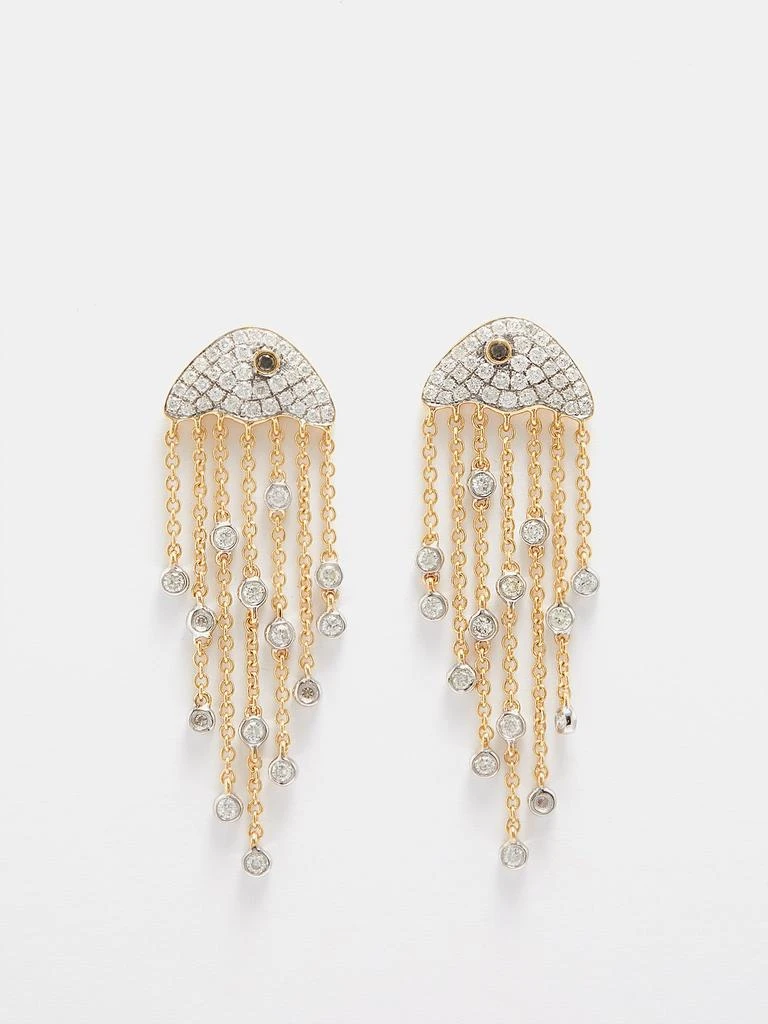 商品Yvonne Léon|Jellyfish diamond & 18kt gold earrings,价格¥39175,第1张图片