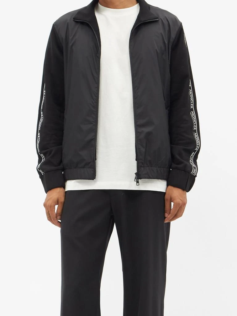 商品Moncler|Logo-tape cotton-jersey track jacket,价格¥3498,第1张图片