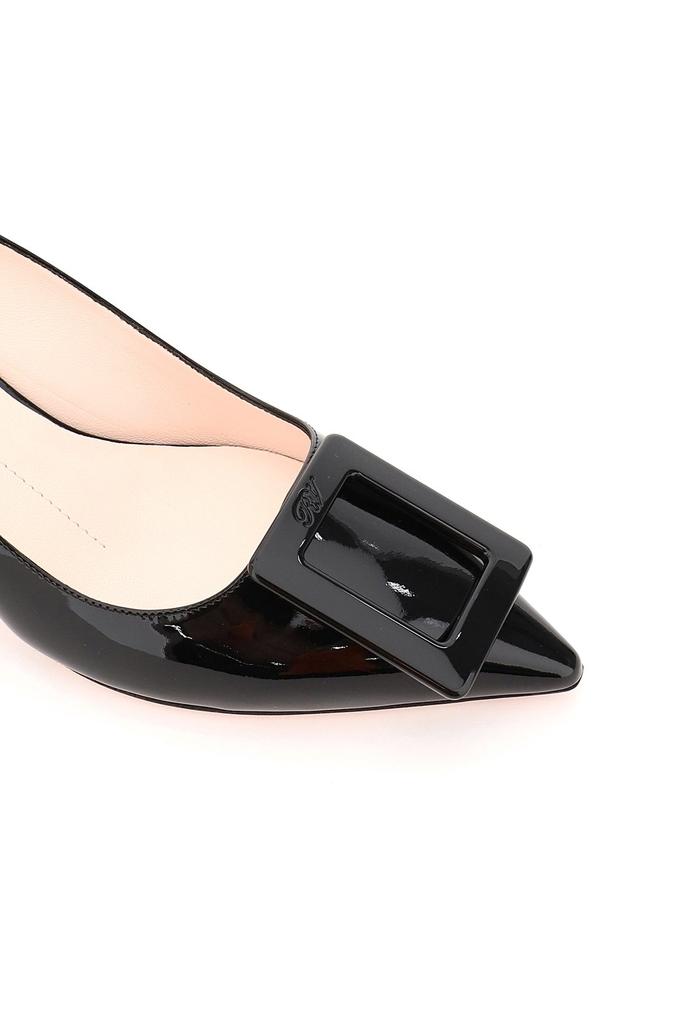 Roger Vivier Virgule Lacquered Buckle Slingback Pumps商品第4张图片规格展示