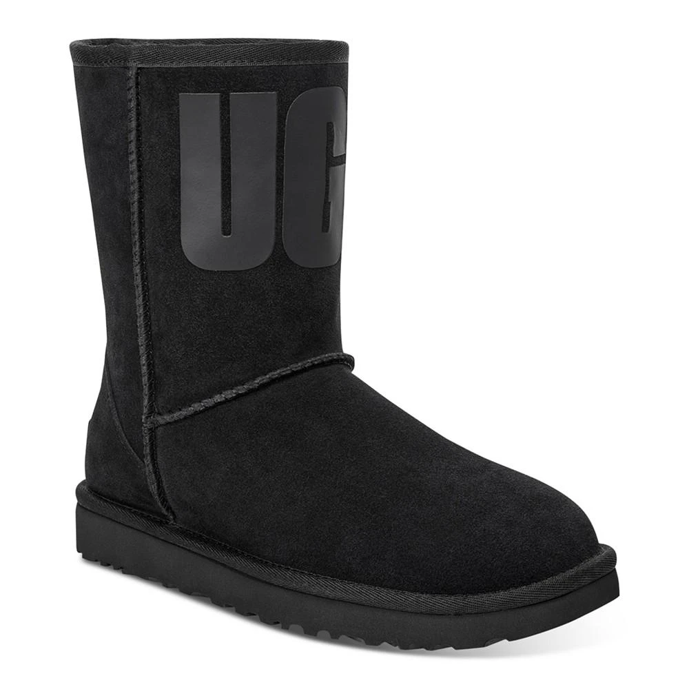 商品UGG|Women's Classic Short Rubber Logo Cold-Weather Boots,价格¥1349,第1张图片