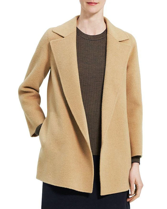 商品Theory|Clairene Chevron Wool Coat,价格¥1448,第1张图片