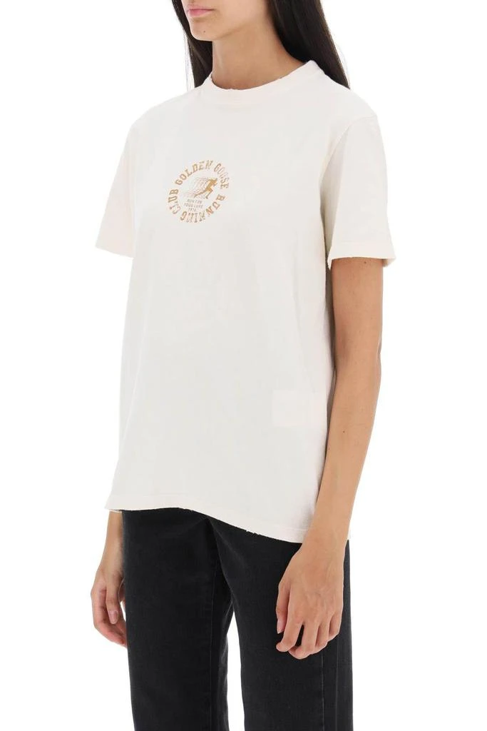 商品Golden Goose|Runners Club print regular T-shirt,价格¥486,第5张图片详细描述