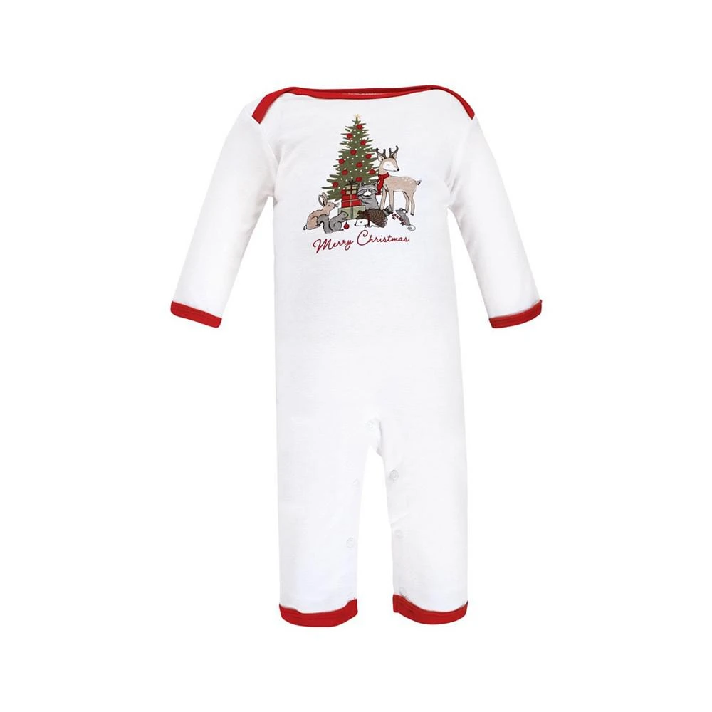 商品Hudson|Baby Girls and Boys Christmas Cotton Coveralls, Pack of 3,价格¥164,第3张图片详细描述