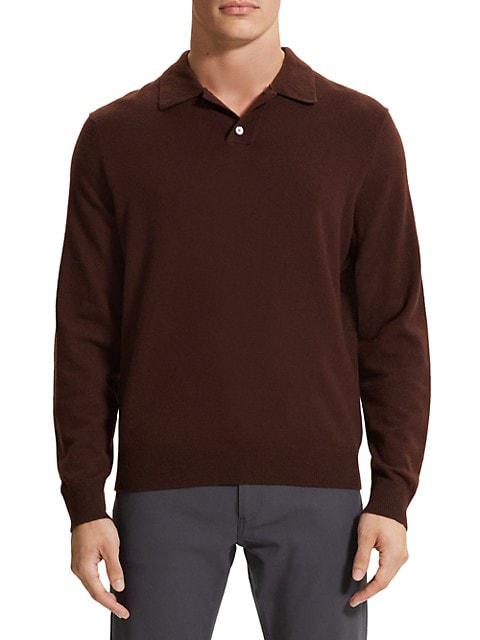 Toby Montana Wool Long-Sleeve Polo Shirt商品第3张图片规格展示