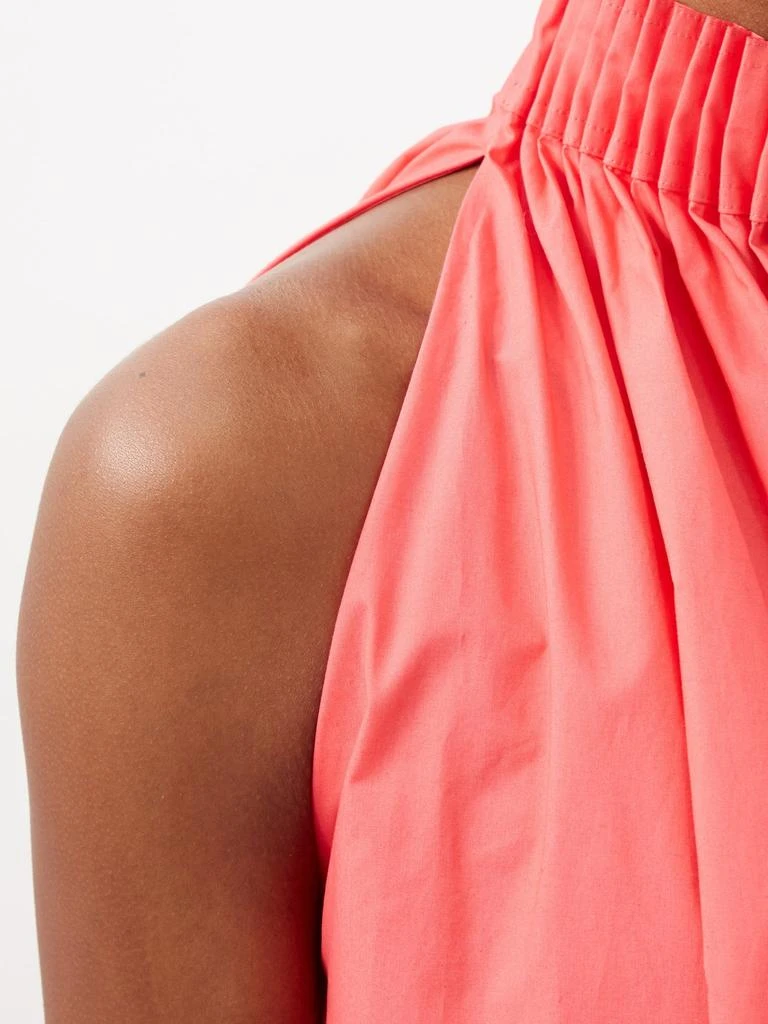 商品ROKSANDA|Jayla pleated-halterneck cotton-poplin top,价格¥2507,第3张图片详细描述