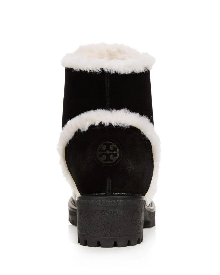 商品Tory Burch|Women's Cooper Suede and Sheep Fur Lace Up Booties  ,价格¥1601,第4张图片详细描述