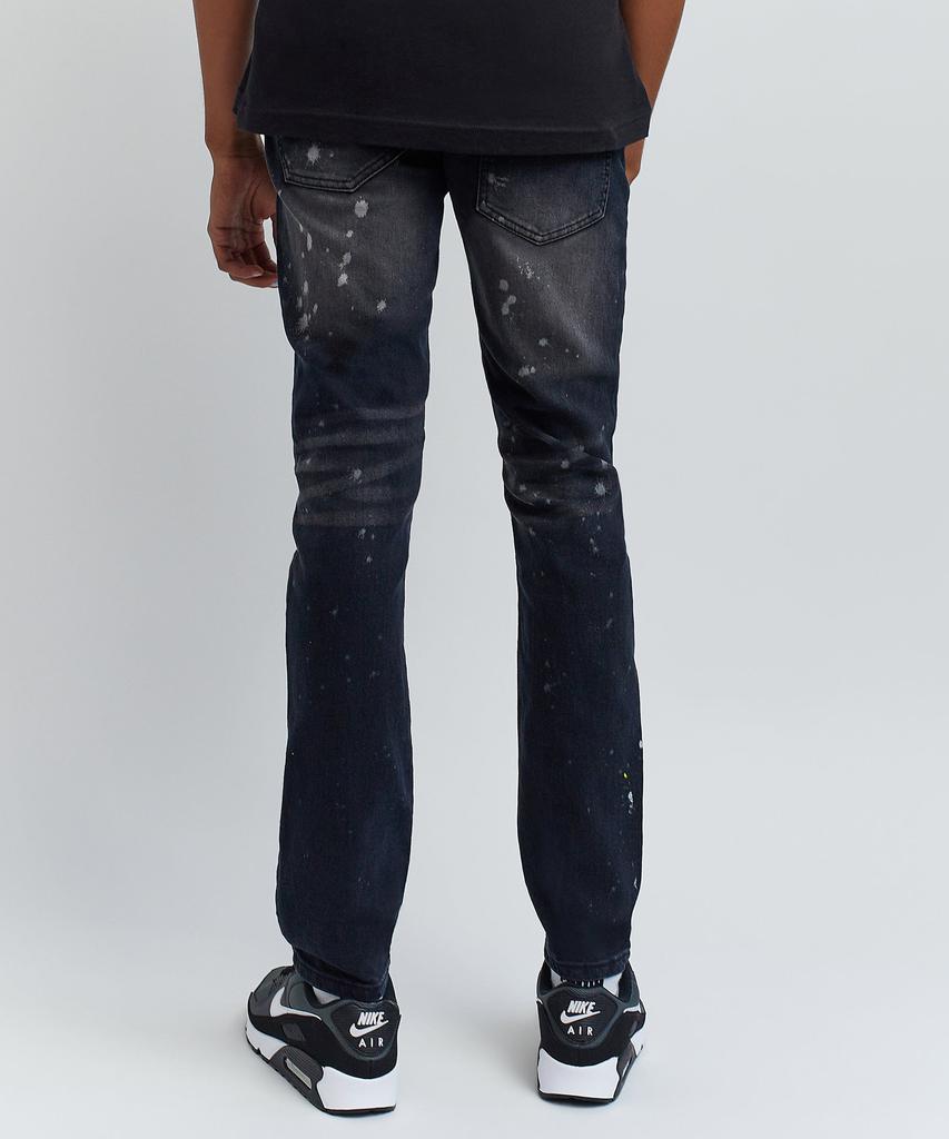 Morrison Dark Wash Paint Splatter Jeans商品第6张图片规格展示