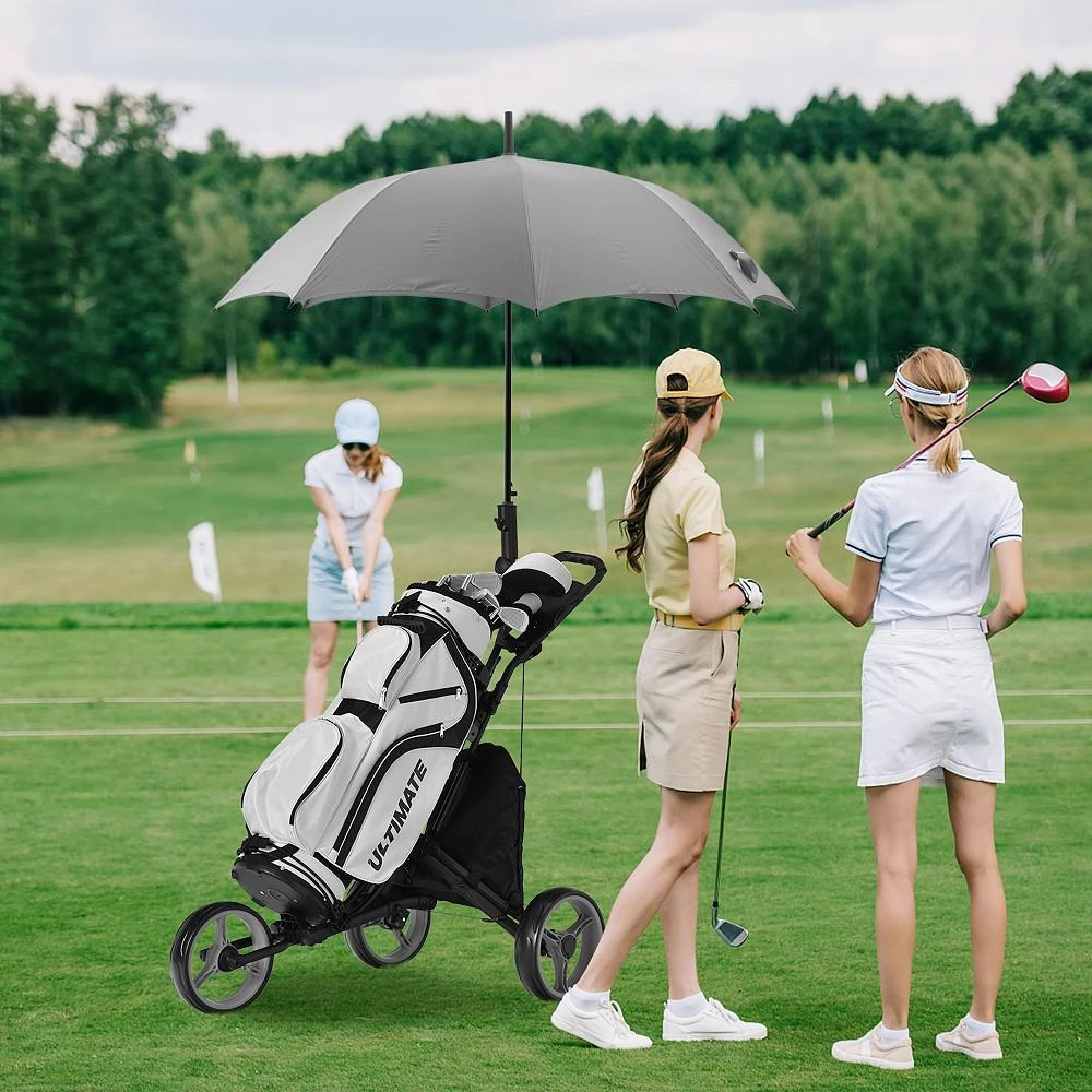 商品Costway|Folding 3 Wheels Golf Push Cart W/Bag Scoreboard,价格¥884,第3张图片详细描述