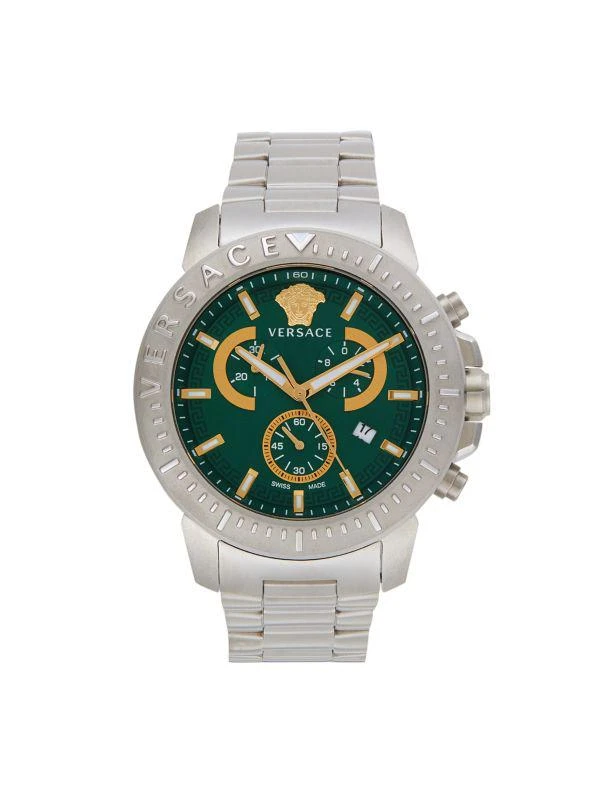 商品Versace|45MM Stainless Steel Bracelet Chronograph Watch,价格¥4136,第1张图片